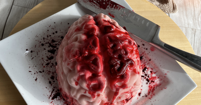 Halloween Jello Brain Dessert