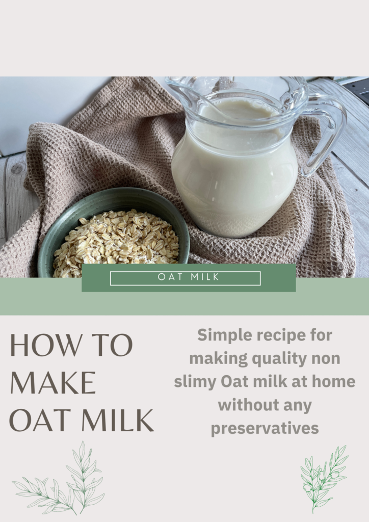 Oat milk recipe