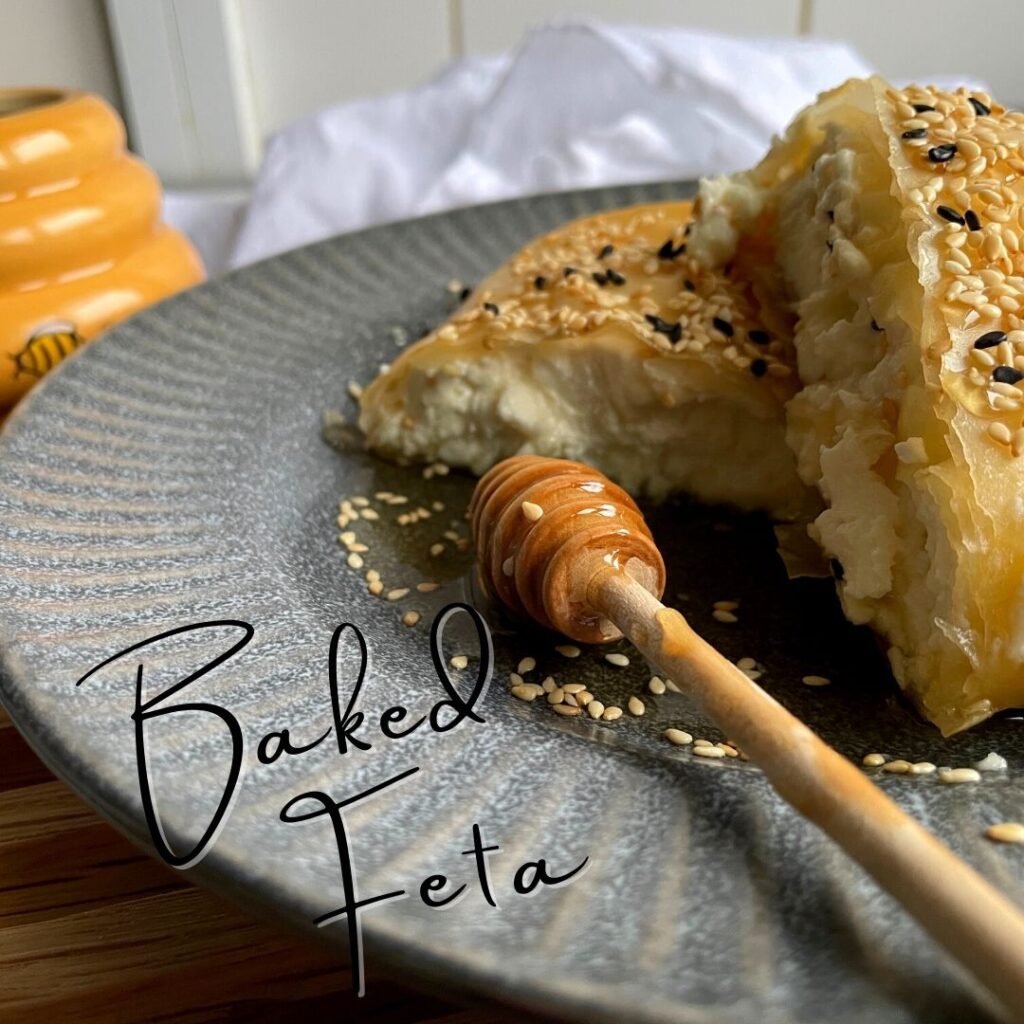 Greek Baked Feta in Phyllo box