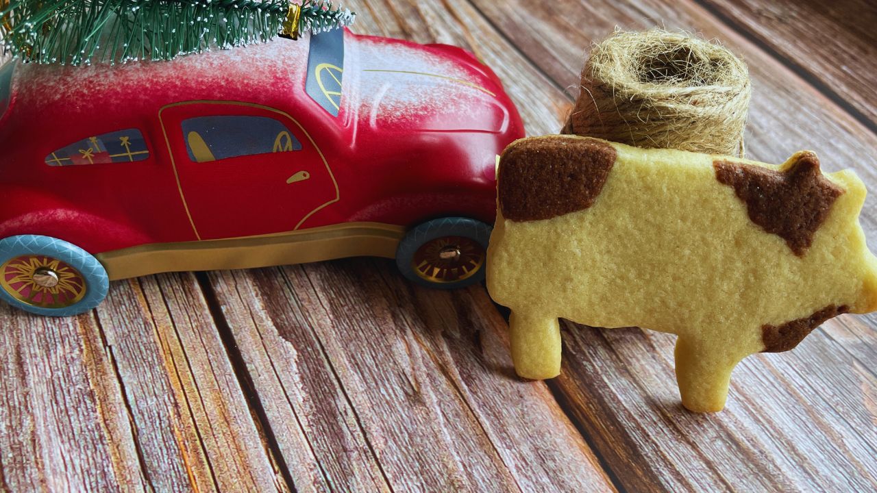 Cow Shaped Butter Cookies