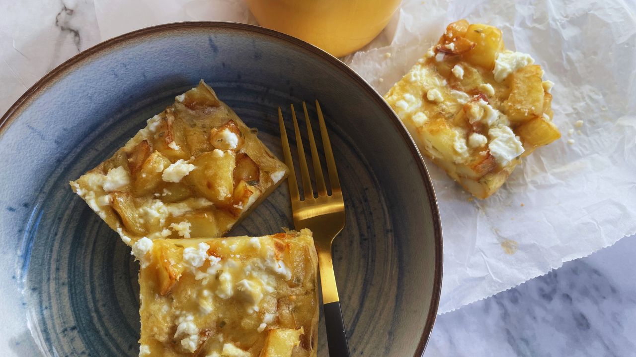 Healthy Breakfast Casserole With Egg Potato & Cheese