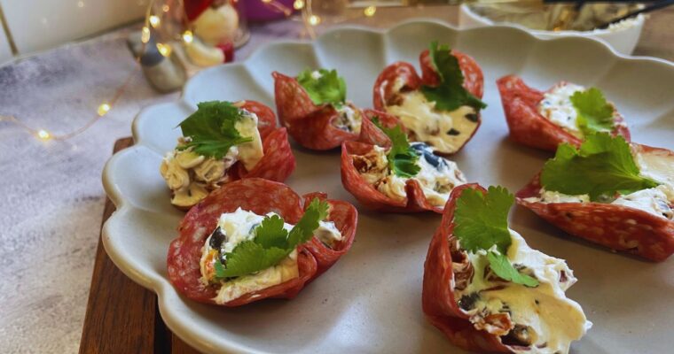 Salami Cups Party Appetisers