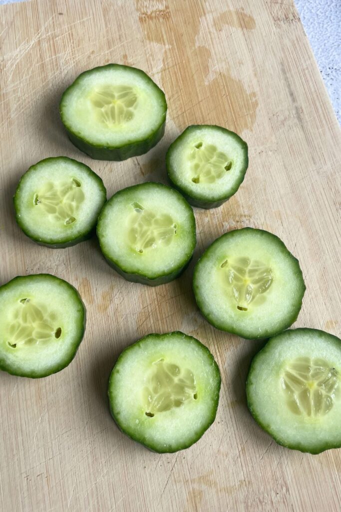 Smoked Salmon On Cucumber Party Appetizers