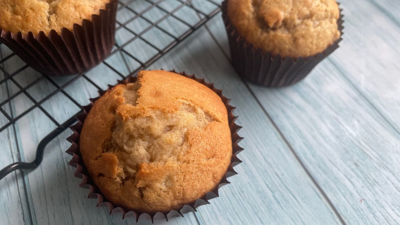 Peanut butter Banana chocolate chip muffins