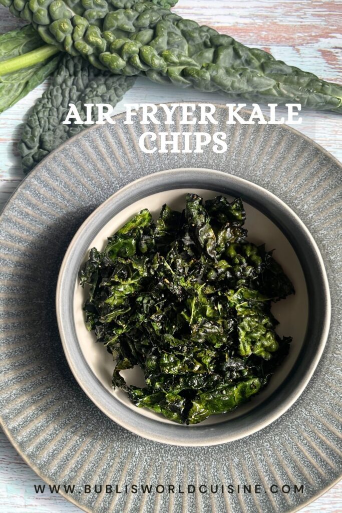 Air fryer Kale Chips Pin 1