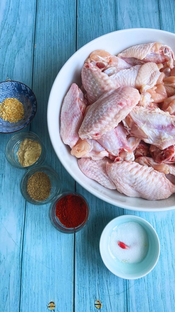 Air Fryer Crispy Chicken Wings Ingredients List