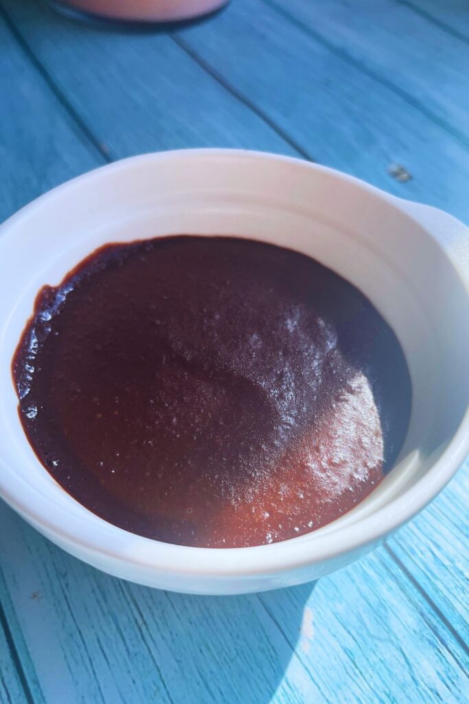 Gluten Free Rice Chocolate Mousse served on a bowl